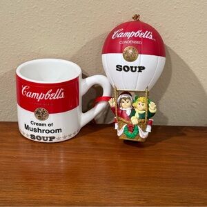 Campbell's Red and White Hot Air Balloon Ornament